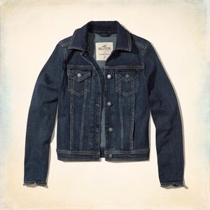 Hollister Dark Wash Denim Jacket